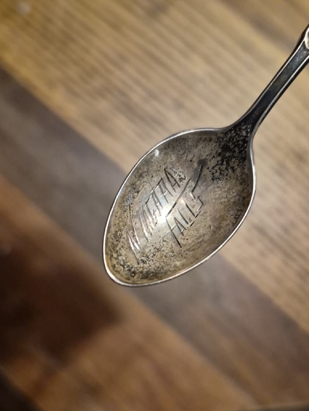 Canada Souvenir Sterling Enamel Handle Spoon with Maple Leaf Design - Picture 3 of 5